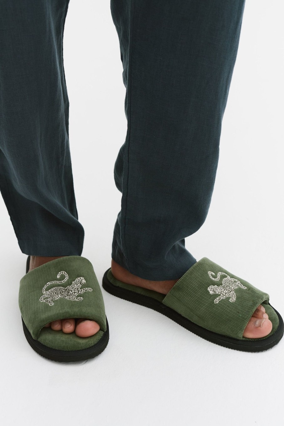 Men Desmond & Dempsey | Men'S Corduroy Slides