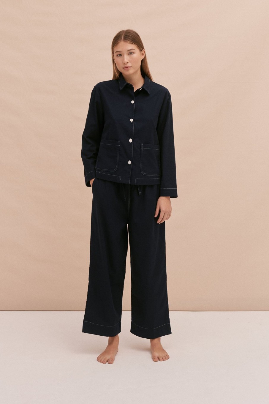 Women Desmond & Dempsey Archive | Pocket Pyjama Set