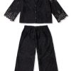 Women Desmond & Dempsey Archive | Boxy Shirt And Wide Leg Trouser Set