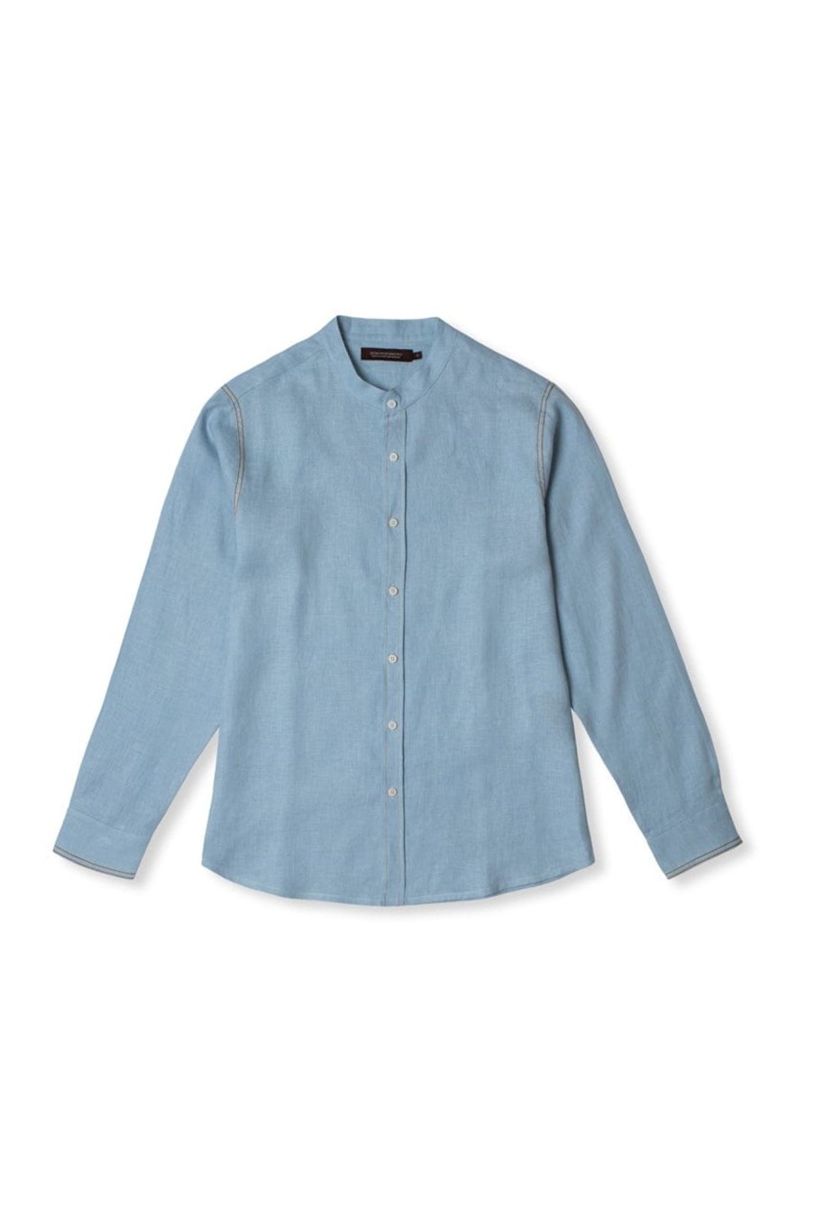 Men Desmond & Dempsey Archive | Grandad Collar Shirt