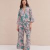 Women Desmond & Dempsey Pyjama Sets | Boxy Shirt And Wide Leg Trouser Set