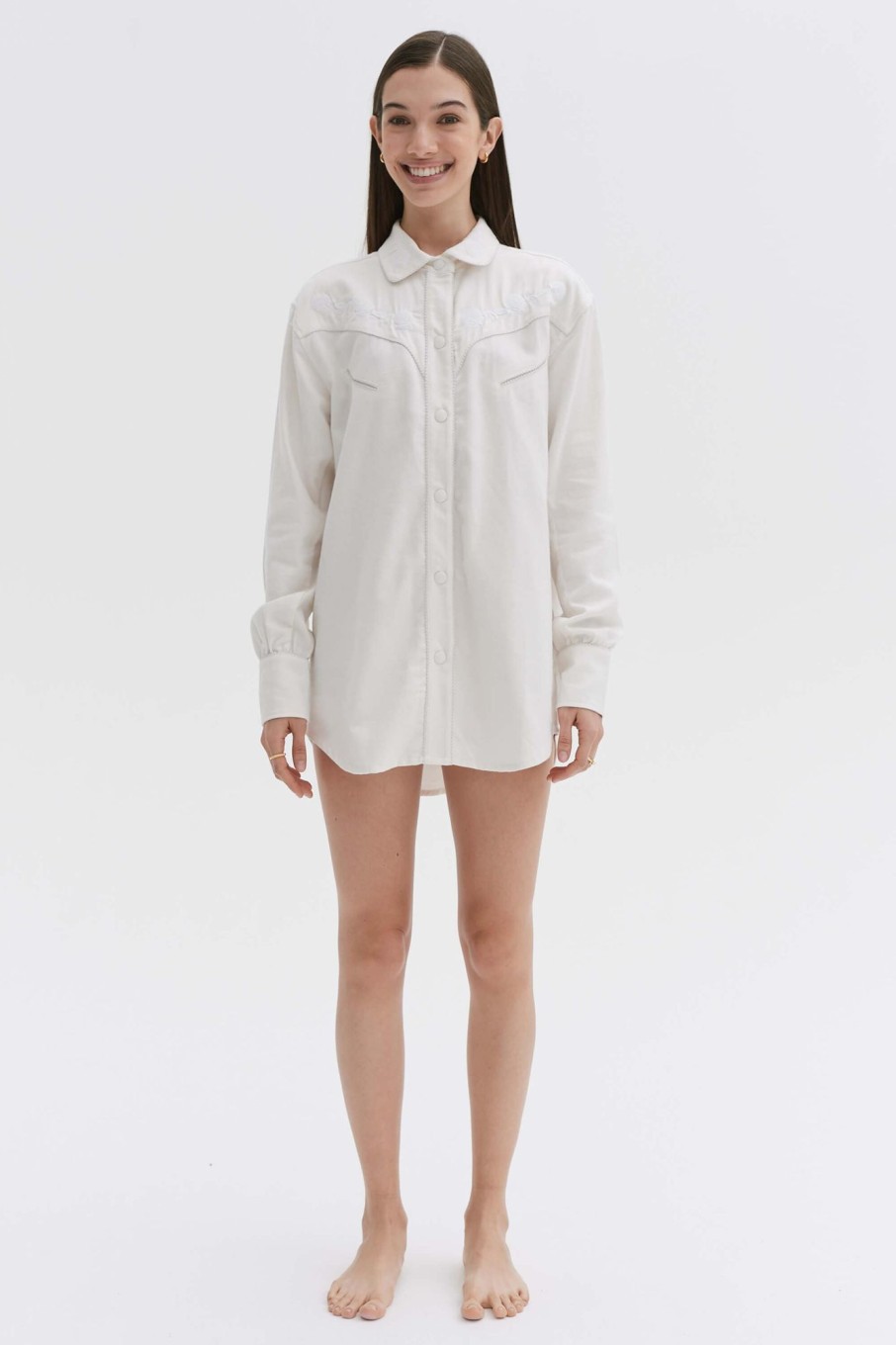 Women Desmond & Dempsey Archive | The Ranch Lounge Shirt