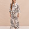 Women Desmond & Dempsey Pyjama Bottoms | Wide Leg Pyjama Trousers