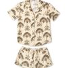 Women Desmond & Dempsey Archive | Short Pyjama Set Sand