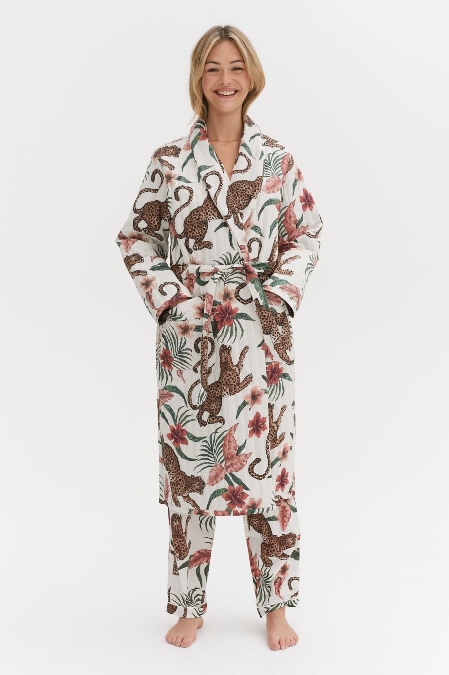 Women Desmond & Dempsey Robes | Quilted Robe