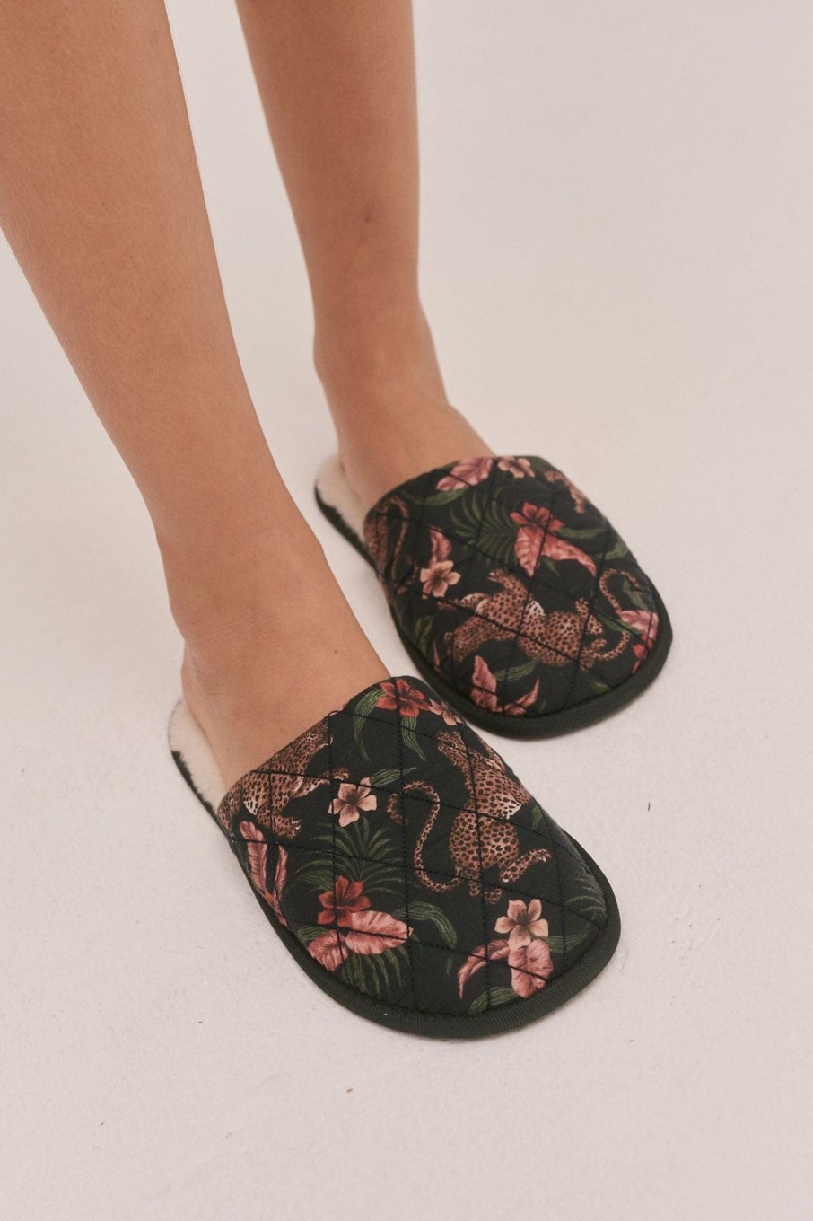 Women Desmond & Dempsey Accessories | Slippers Navy/Multi