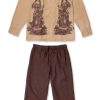 Men Desmond & Dempsey Archive | Men'S Cuban Long Sleeve And Trouser Pyjama Set