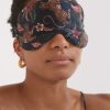 Women Desmond & Dempsey Accessories | Silk Eye Mask Navy/Multi